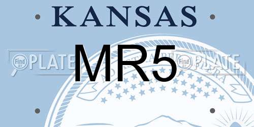 MR5 Kansas License Plate