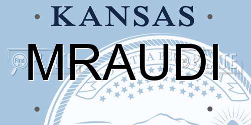 MRAUDI Kansas License Plate