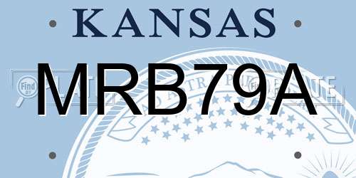 MRB79A Kansas License Plate