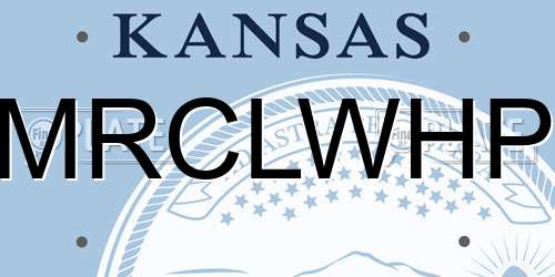 MRCLWHP Kansas License Plate