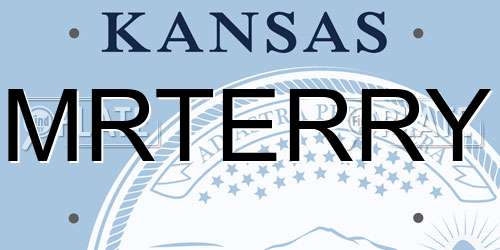 MRTERRY Kansas License Plate