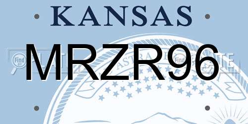 MRZR96 Kansas License Plate
