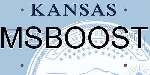MSBOOST Kansas License Plate