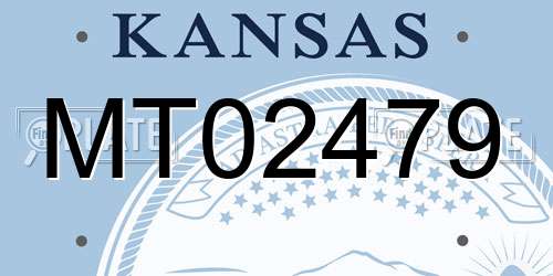 MT02479 Kansas License Plate