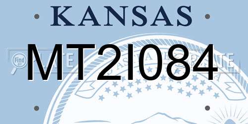 MT2I084 Kansas License Plate