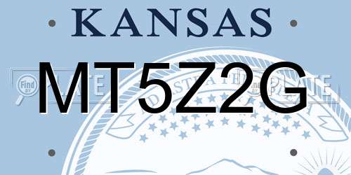 MT5Z2G Kansas License Plate