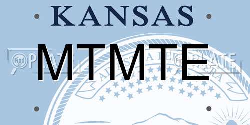 MTMTE Kansas License Plate