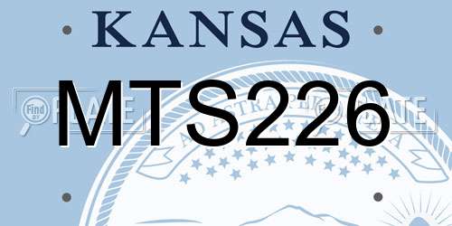 MTS226 Kansas License Plate