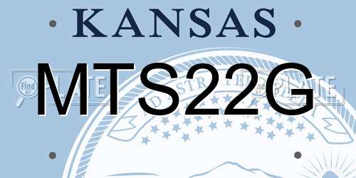 MTS22G Kansas License Plate