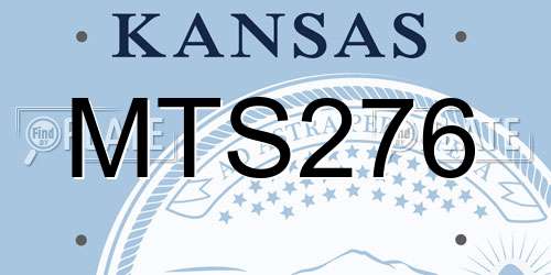 MTS276 Kansas License Plate
