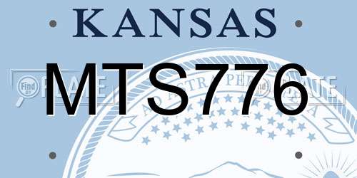 MTS776 Kansas License Plate