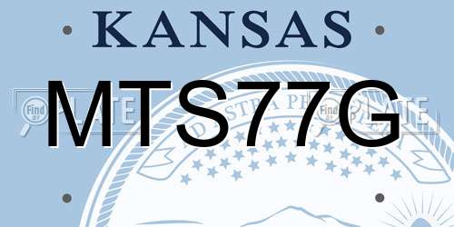 MTS77G Kansas License Plate