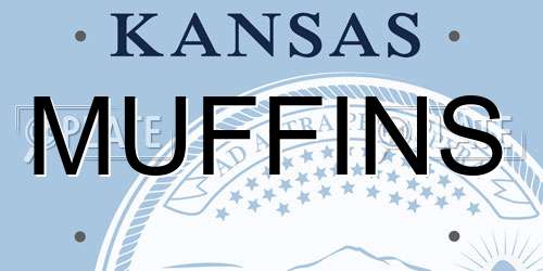 MUFFINS Kansas License Plate