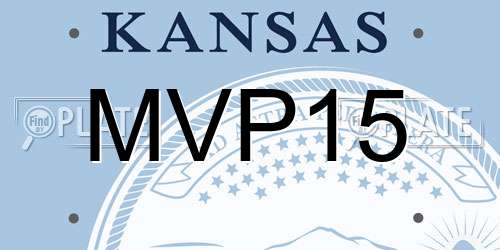 MVP15 Kansas License Plate