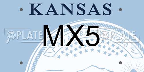 MX5 Kansas License Plate