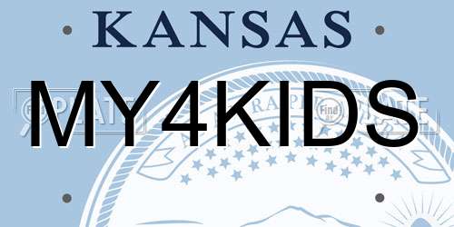 MY4KIDS Kansas License Plate