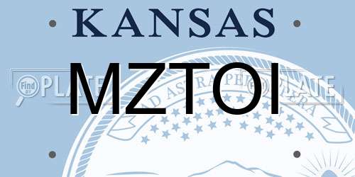MZTOI Kansas License Plate