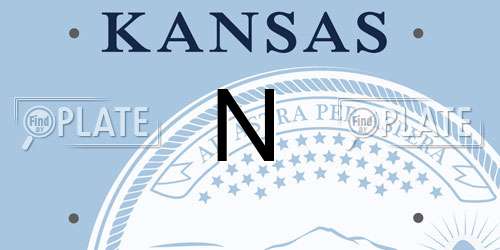 N Kansas License Plate