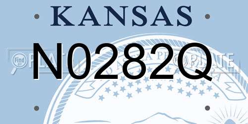 N0282Q Kansas License Plate