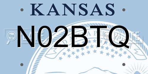 N02BTQ Kansas License Plate