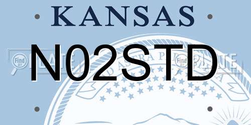 N02STD Kansas License Plate