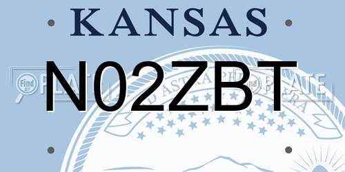 N02ZBT Kansas License Plate