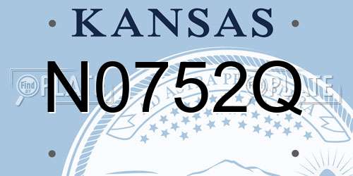 N0752Q Kansas License Plate