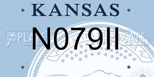 N079II Kansas License Plate
