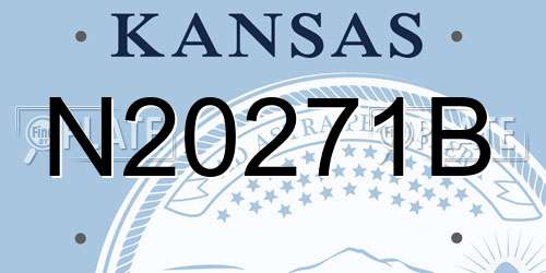 N20271B Kansas License Plate