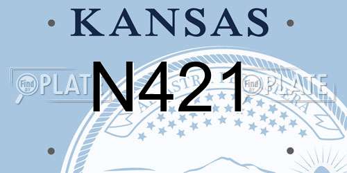 N421 Kansas License Plate