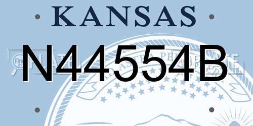 N44554B Kansas License Plate