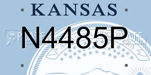N4485P Kansas License Plate