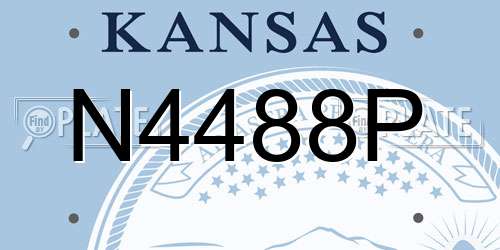 N4488P Kansas License Plate