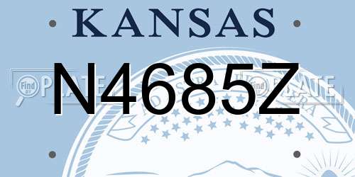 N4685Z Kansas License Plate
