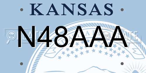 N48AAA Kansas License Plate