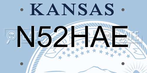 N52HAE Kansas License Plate