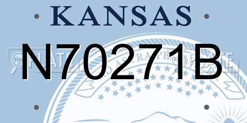 N70271B Kansas License Plate