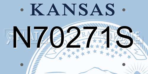 N70271S Kansas License Plate