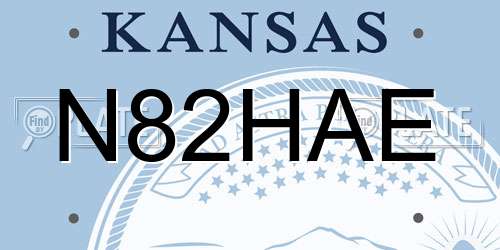 N82HAE Kansas License Plate