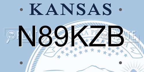 N89KZB Kansas License Plate