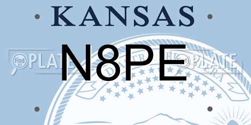 N8PE Kansas License Plate