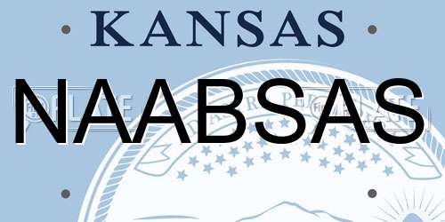 NAABSAS Kansas License Plate