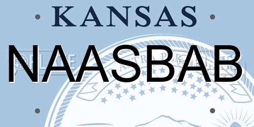 NAASBAB Kansas License Plate