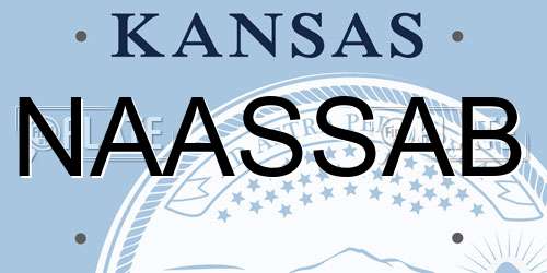NAASSAB Kansas License Plate