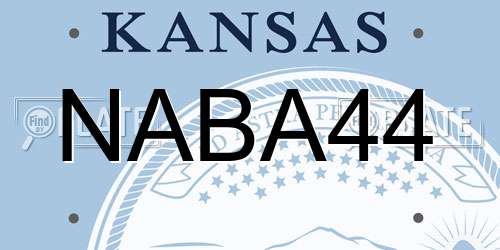 NABA44 Kansas License Plate