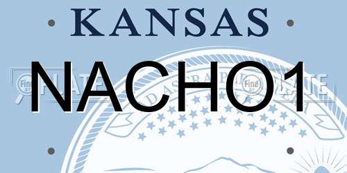 NACHO1 Kansas License Plate