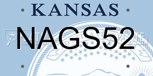 NAGS52 Kansas License Plate