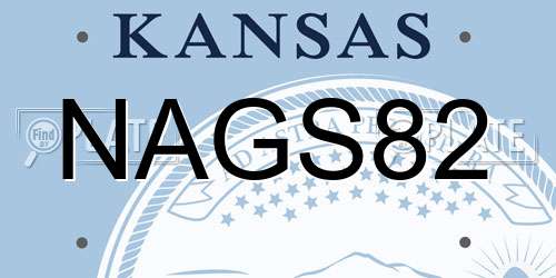 NAGS82 Kansas License Plate