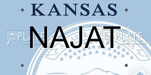 NAJAT Kansas License Plate