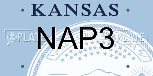 NAP3 Kansas License Plate